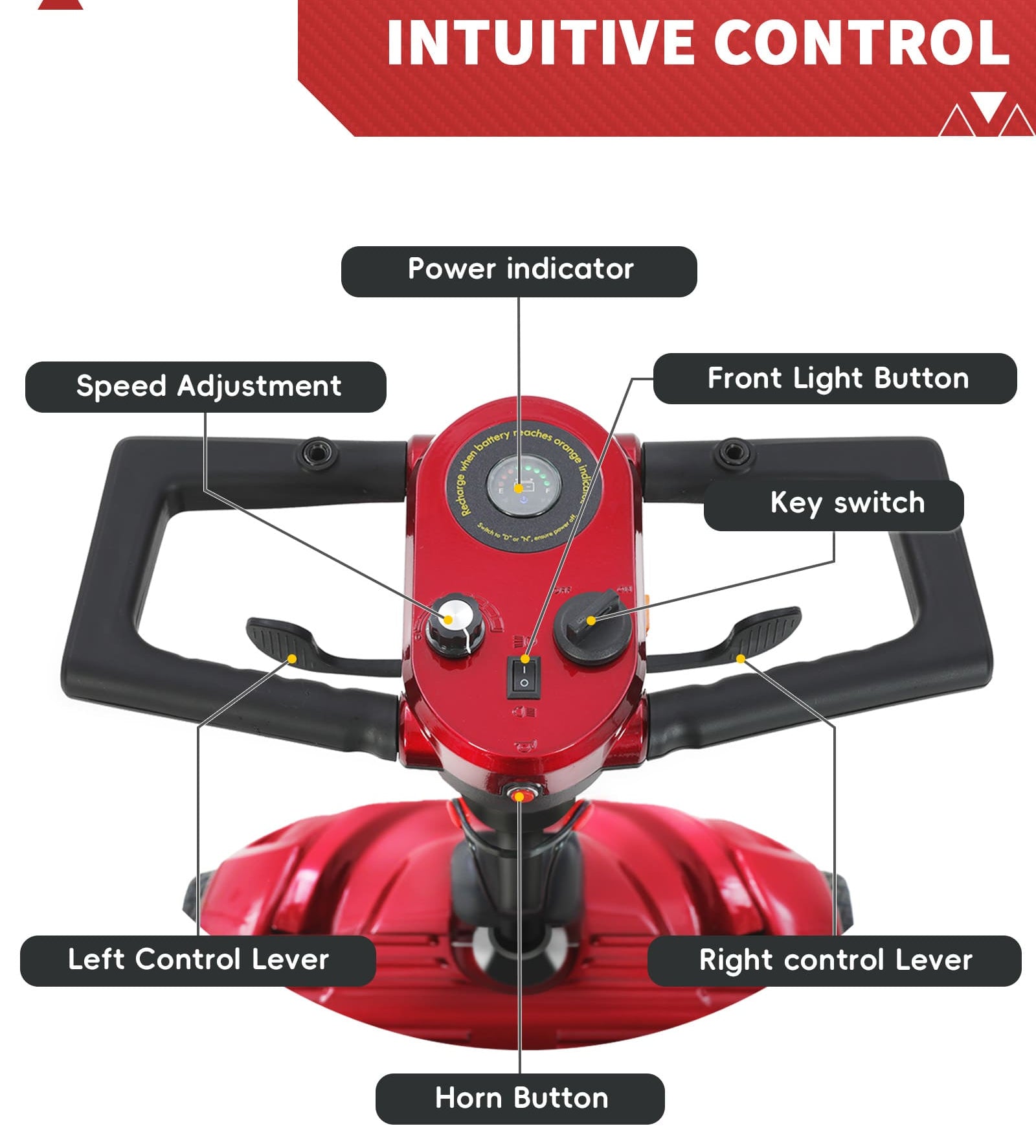 Mbxcooter M1 Mobility Scooter 4 Wheel for Seniors Adults
