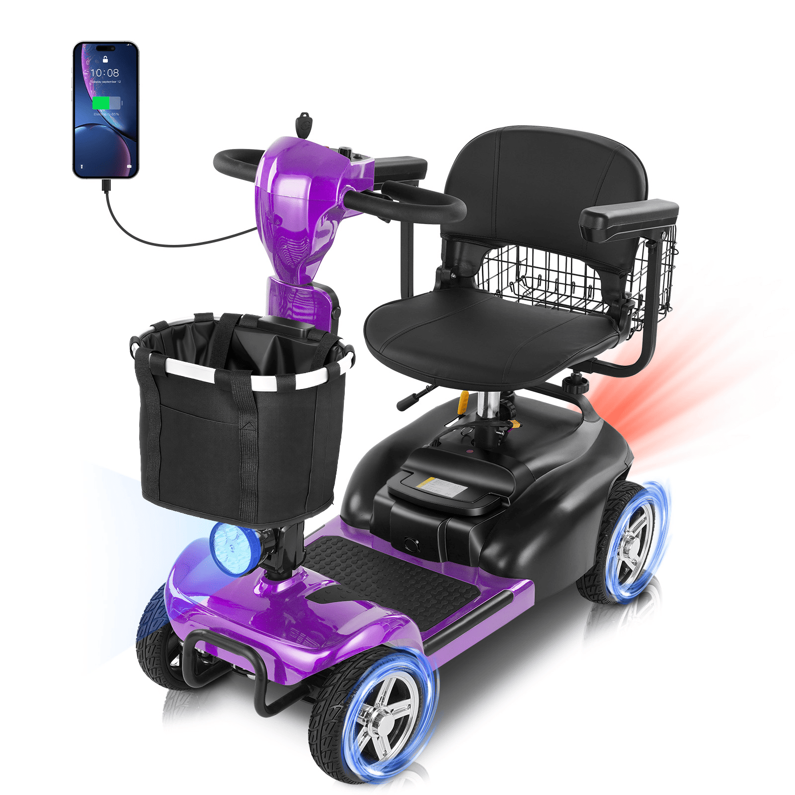 Mbxcooter MS20 4-Wheel Mobility Scooter for Seniors