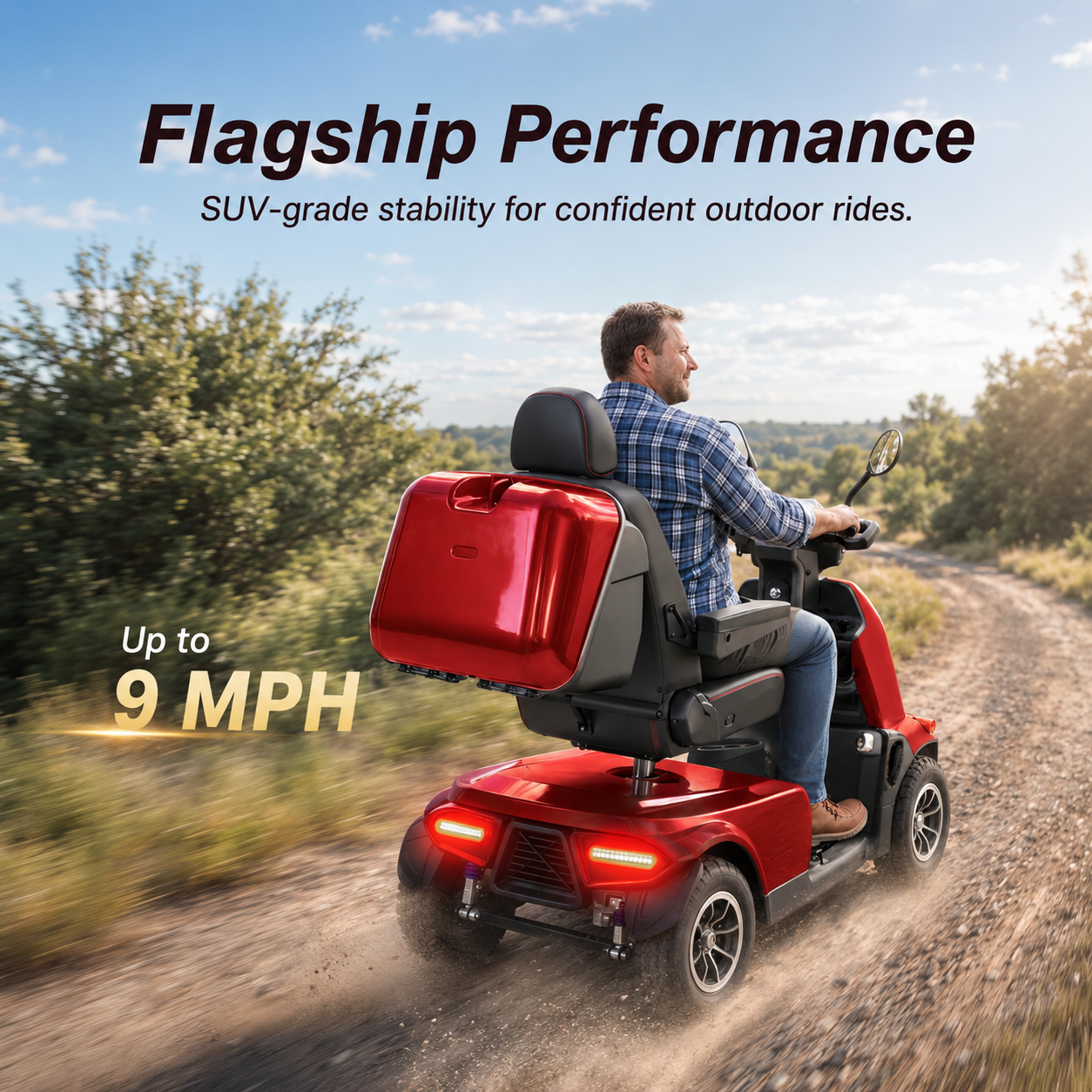Mbxcooter MS500 Super Heavy-Duty All-Terrain Scooter | 550 lbs Capacity