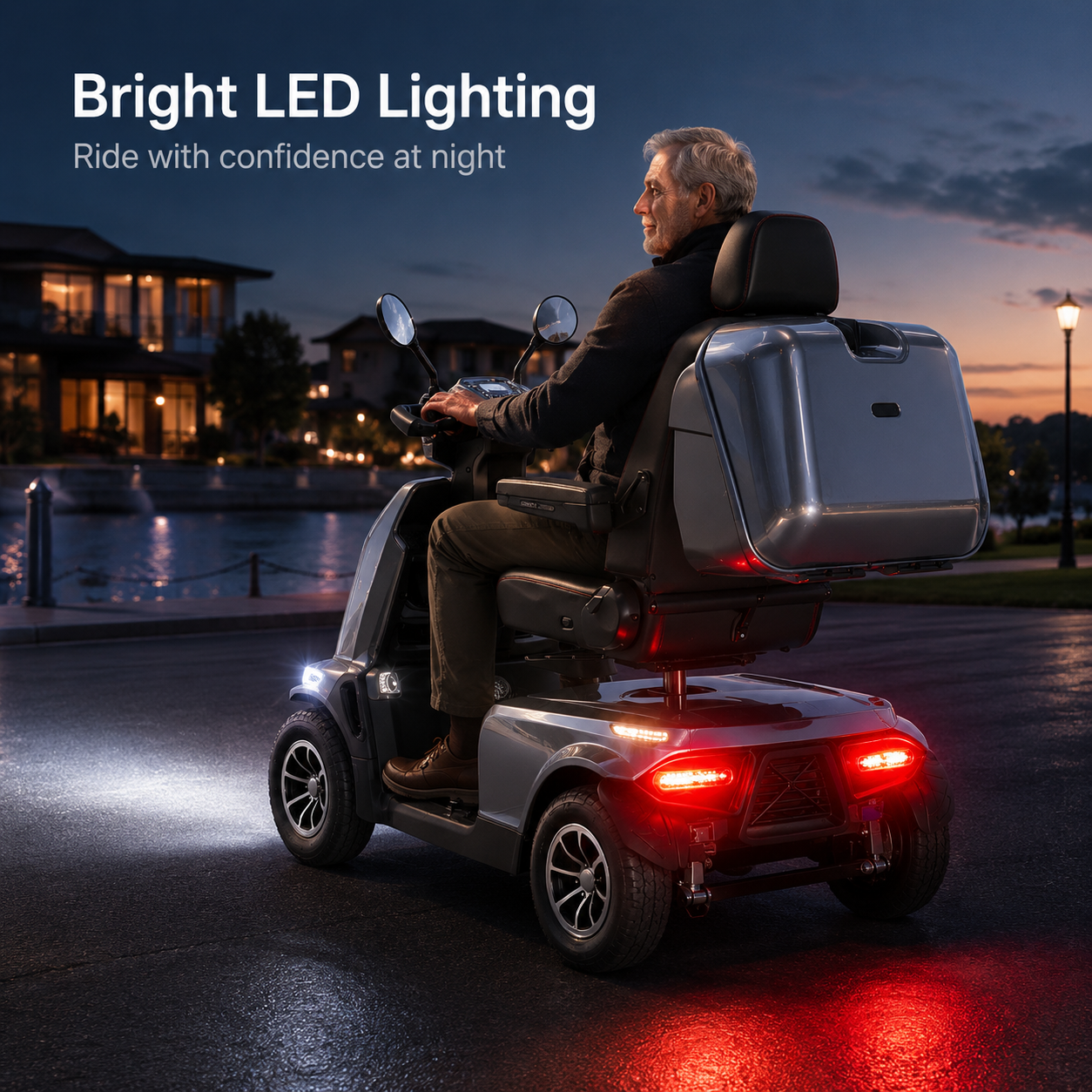 Mbxcooter MS500 Super Heavy-Duty All-Terrain Scooter | 550 lbs Capacity