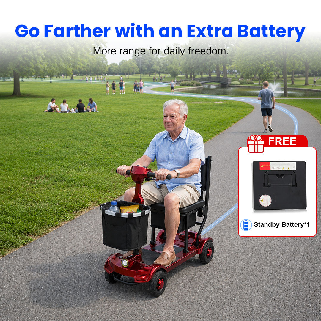 Mbxcooter M1F Lightweight Foldable Mobility Scooter
