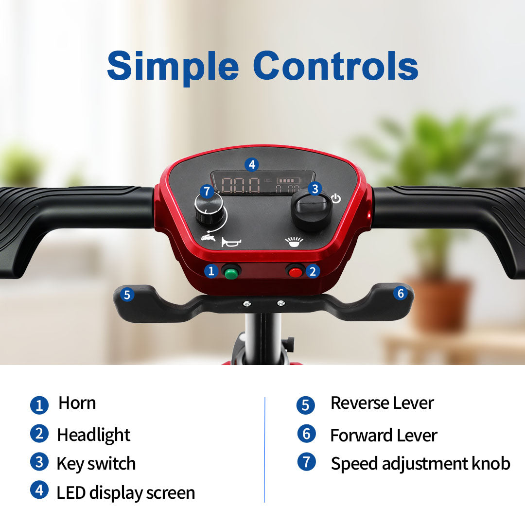 Mbxcooter MS20-F Ultra Automatic Folding Scooter | Airline-Approved | 330 lbs Capacity
