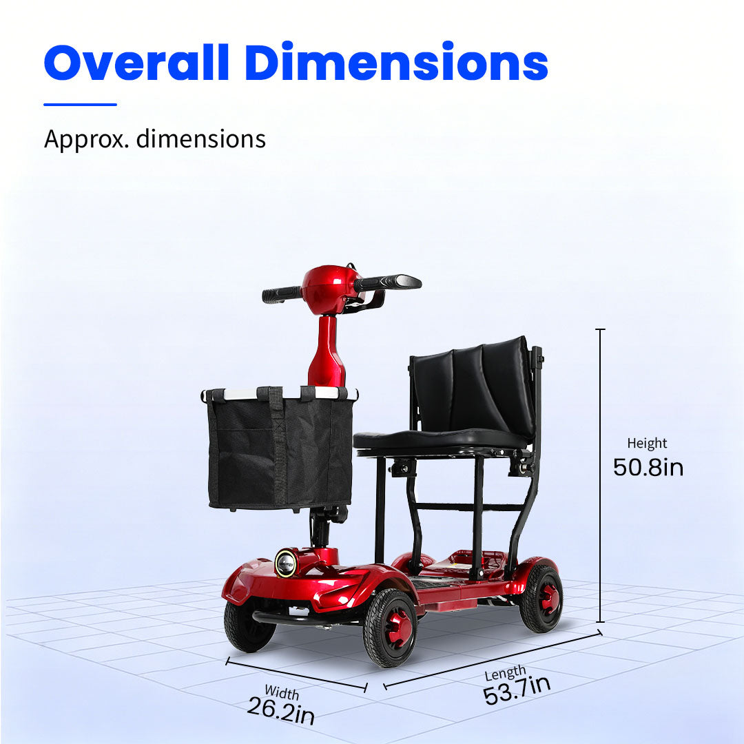 Mbxcooter M1F Lightweight Foldable Mobility Scooter
