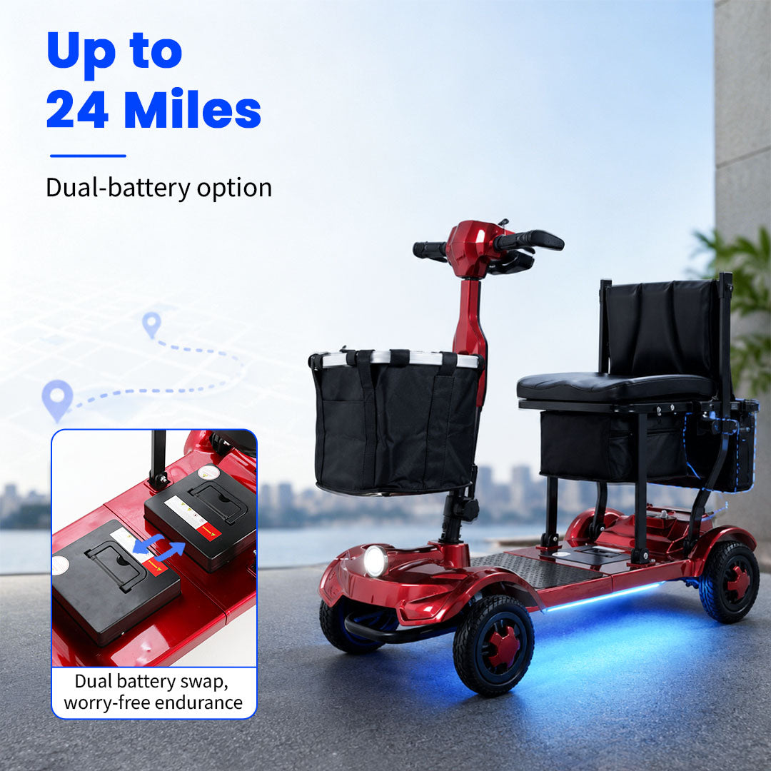 Mbxcooter M1F Lightweight Foldable Mobility Scooter