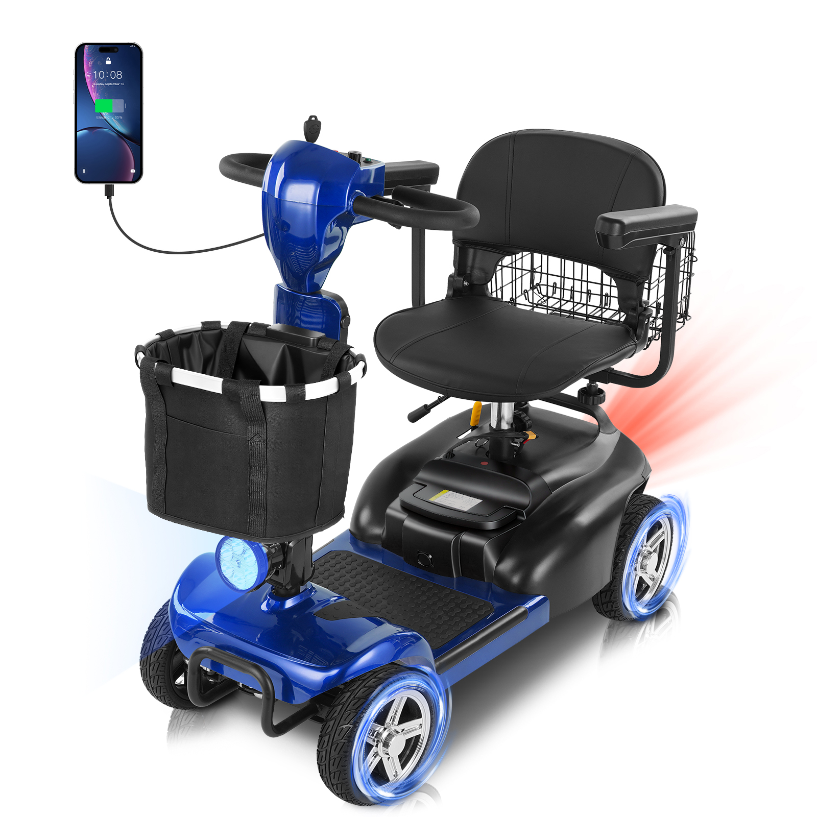 Mbxcooter MS20 4-Wheel Mobility Scooter for Seniors