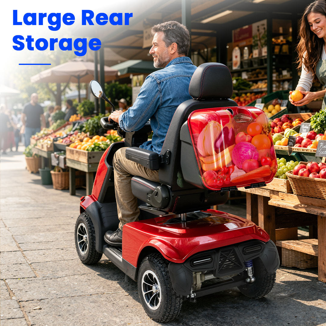 Mbxcooter MS500 Super Heavy-Duty All-Terrain Scooter  | 550 lbs Capacity