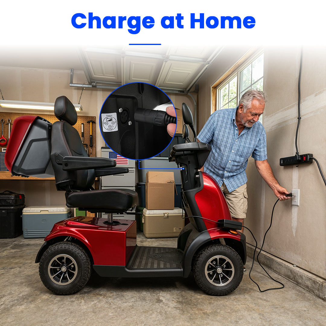 Mbxcooter MS500 Super Heavy-Duty All-Terrain Scooter  | 550 lbs Capacity