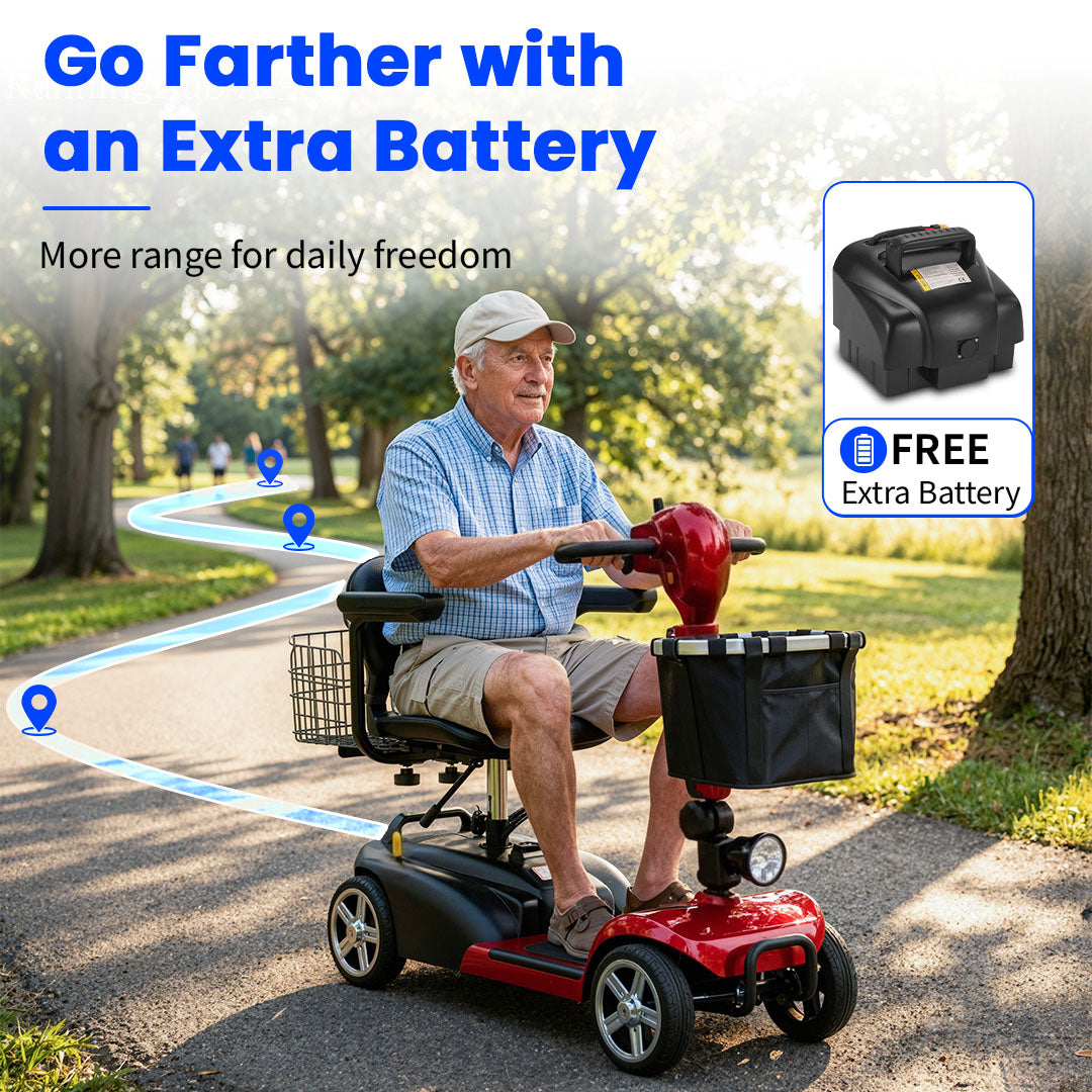 Mbxcooter MS20 4-Wheel Mobility Scooter for Seniors