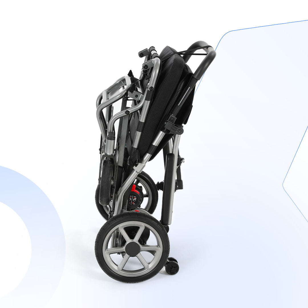 Mbxcooter MS03  Lightweight Foldable Electric Wheelchair Aluminum Alloy 265 lb Capacity