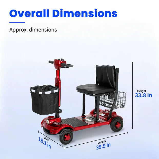 Mbxcooter M1F Lightweight Foldable Mobility Scooter
