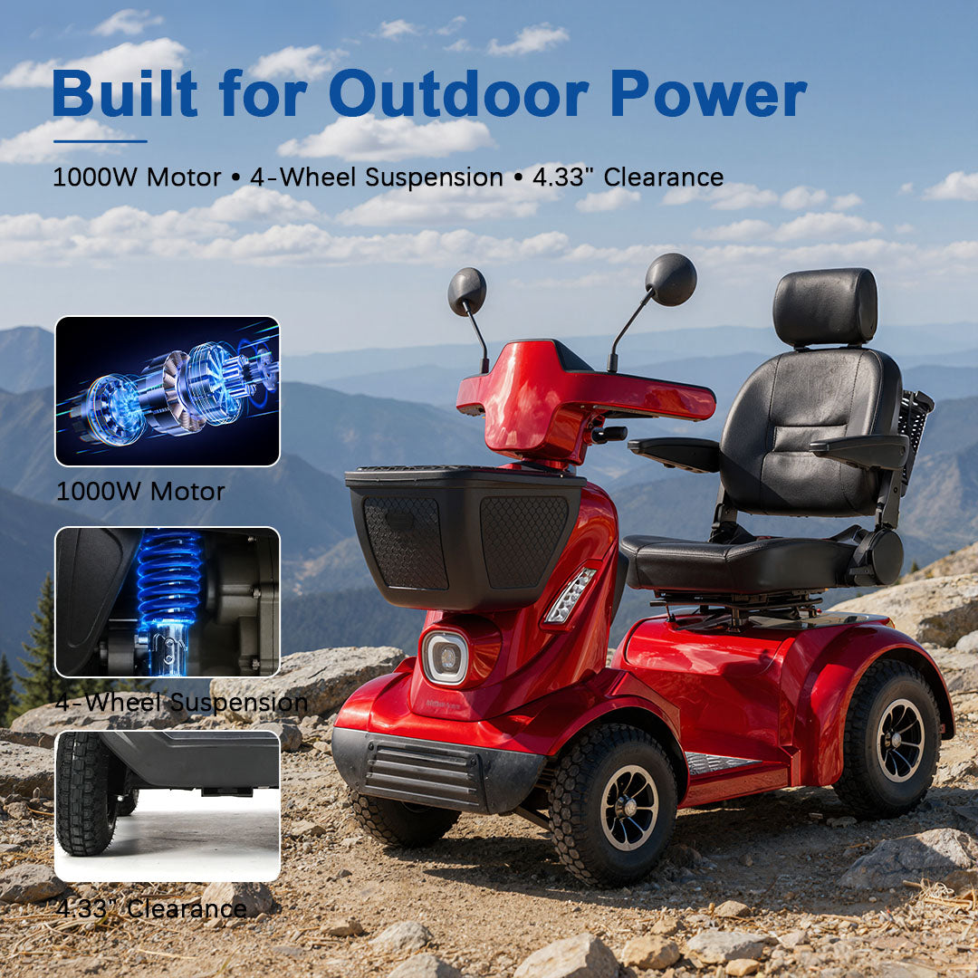 Mbxcooter MS20-MAX Heavy-Duty All-Terrain Mobility Scooter
