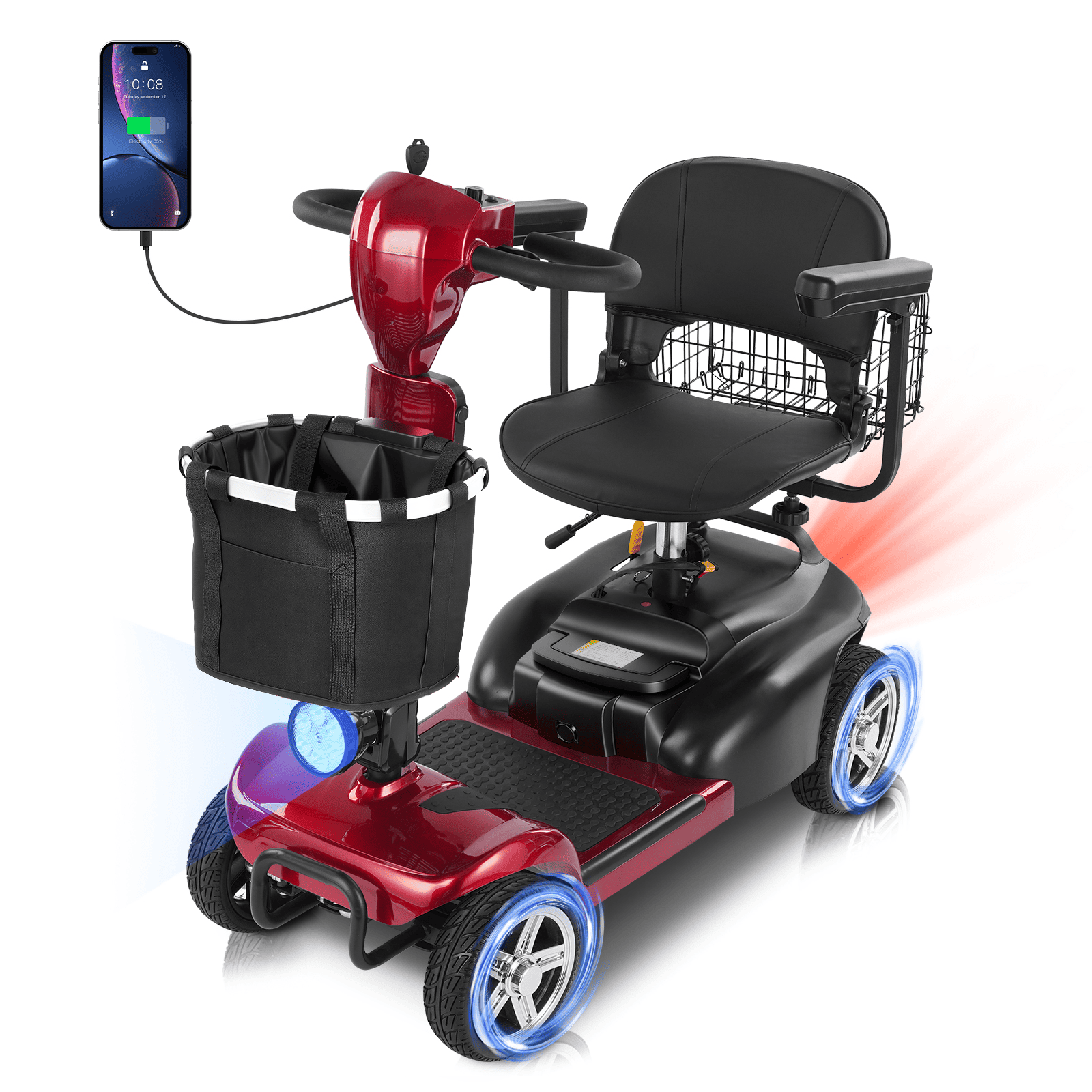 Mbxcooter MS20 4-Wheel Mobility Scooter for Seniors