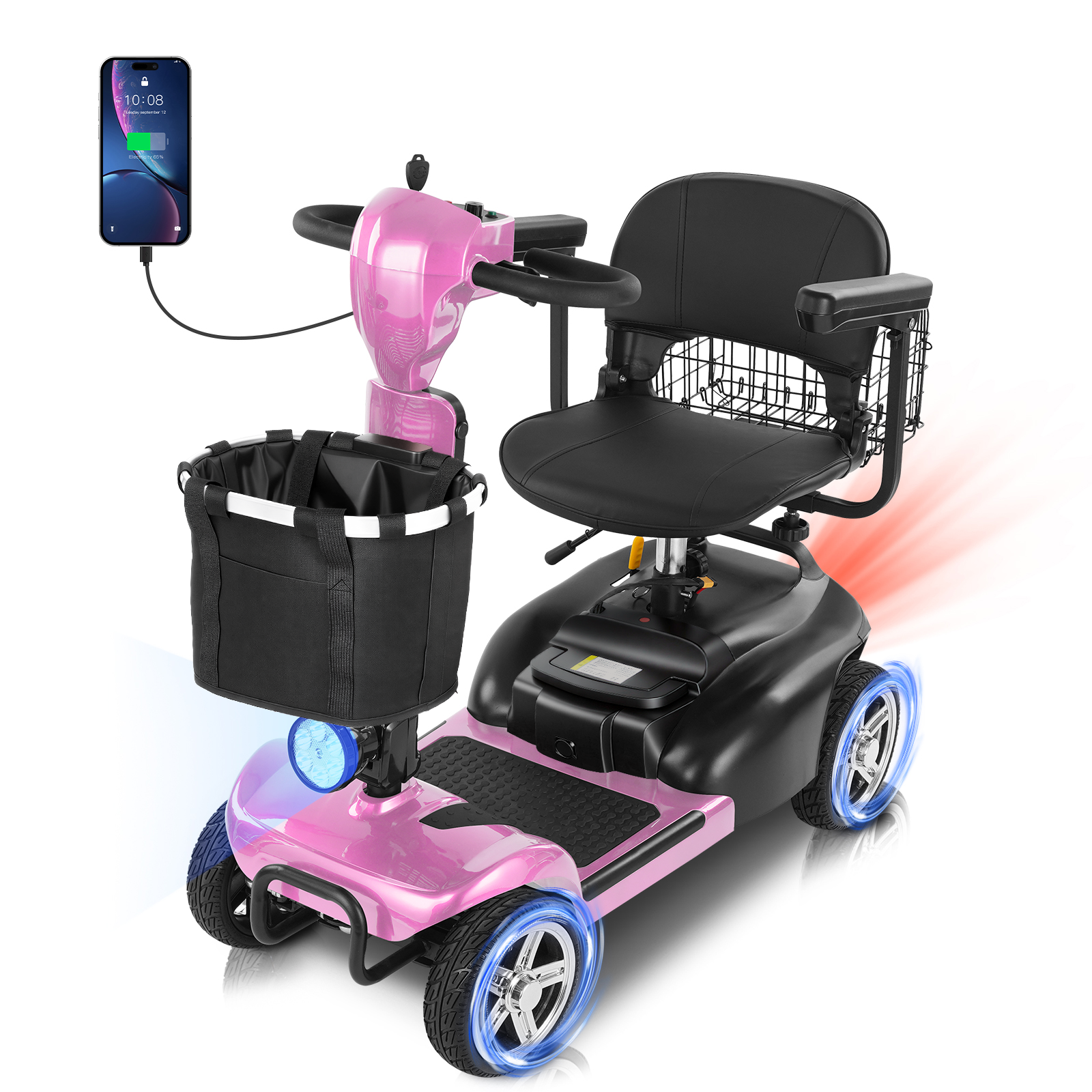 ♯２０ SCOOT　ABOUT４輪車 MS20 4-Wheel Mobility Scooter | 20/35/45 Mile Range | Mbxcooter