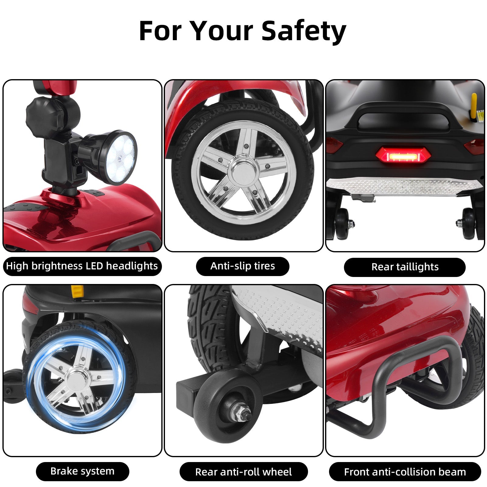 Mbxcooter MS20 4-Wheel Mobility Scooter for Seniors