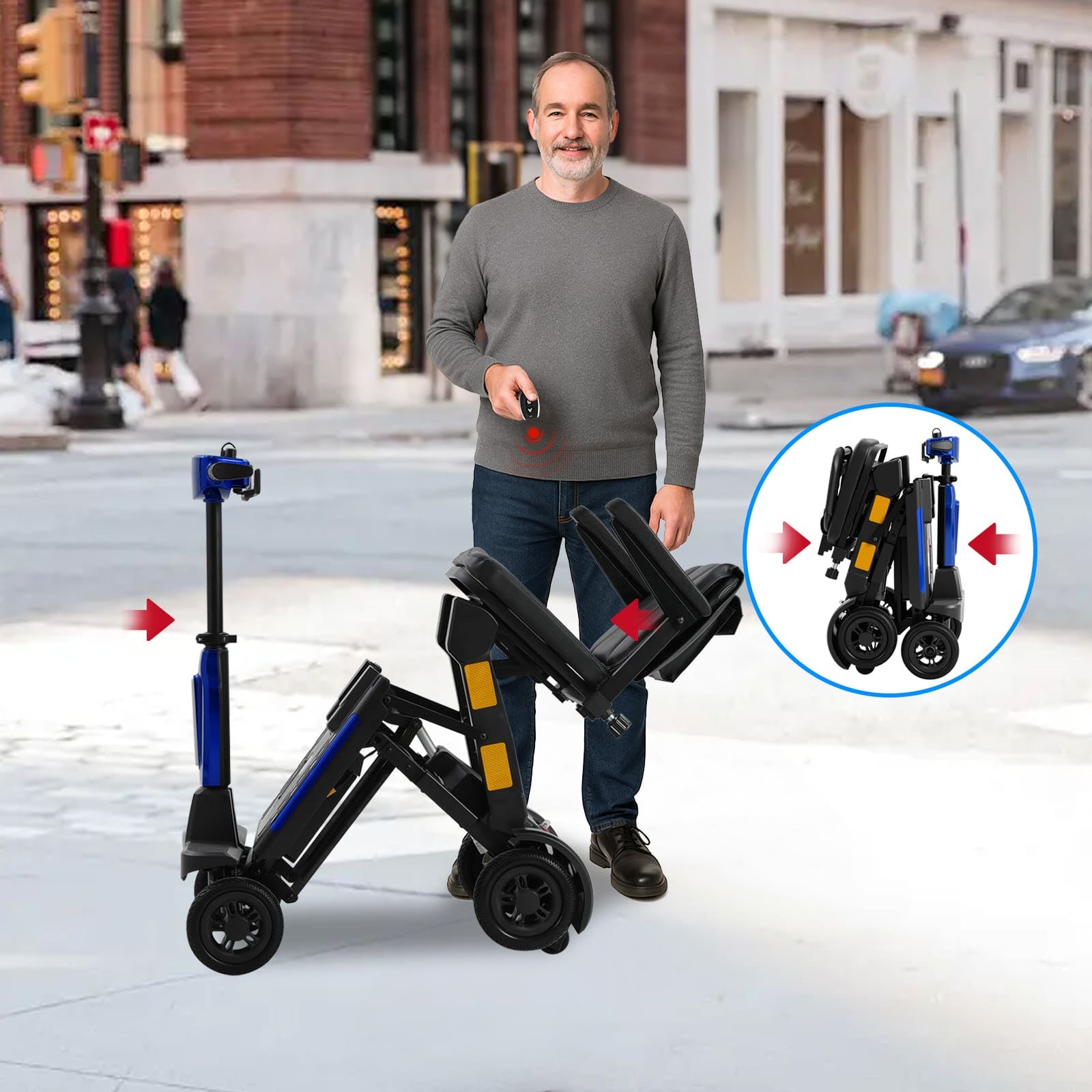 Mbxcooter MS20-F Lightweight Foldable Mobility Scooter