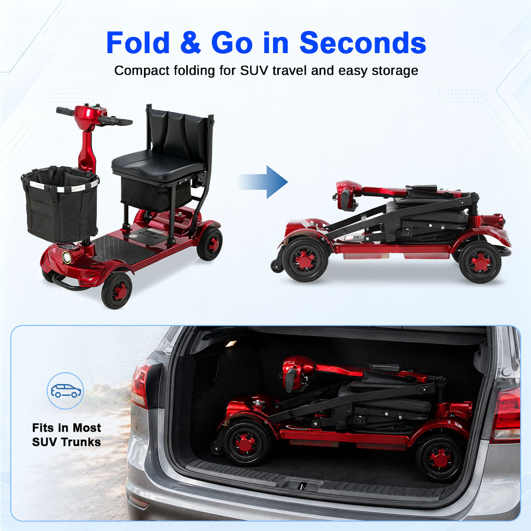 Mbxcooter M1F Lightweight Foldable Mobility Scooter